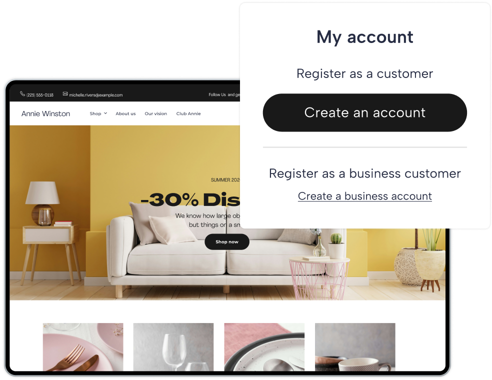 B2B account experience