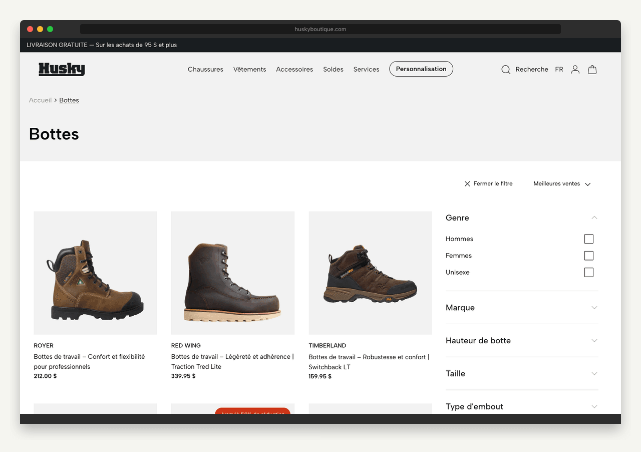 HUSKY BOUTIQUE solution