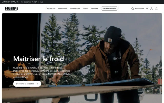 The Husky Boutique storefront built on Shopify Plus