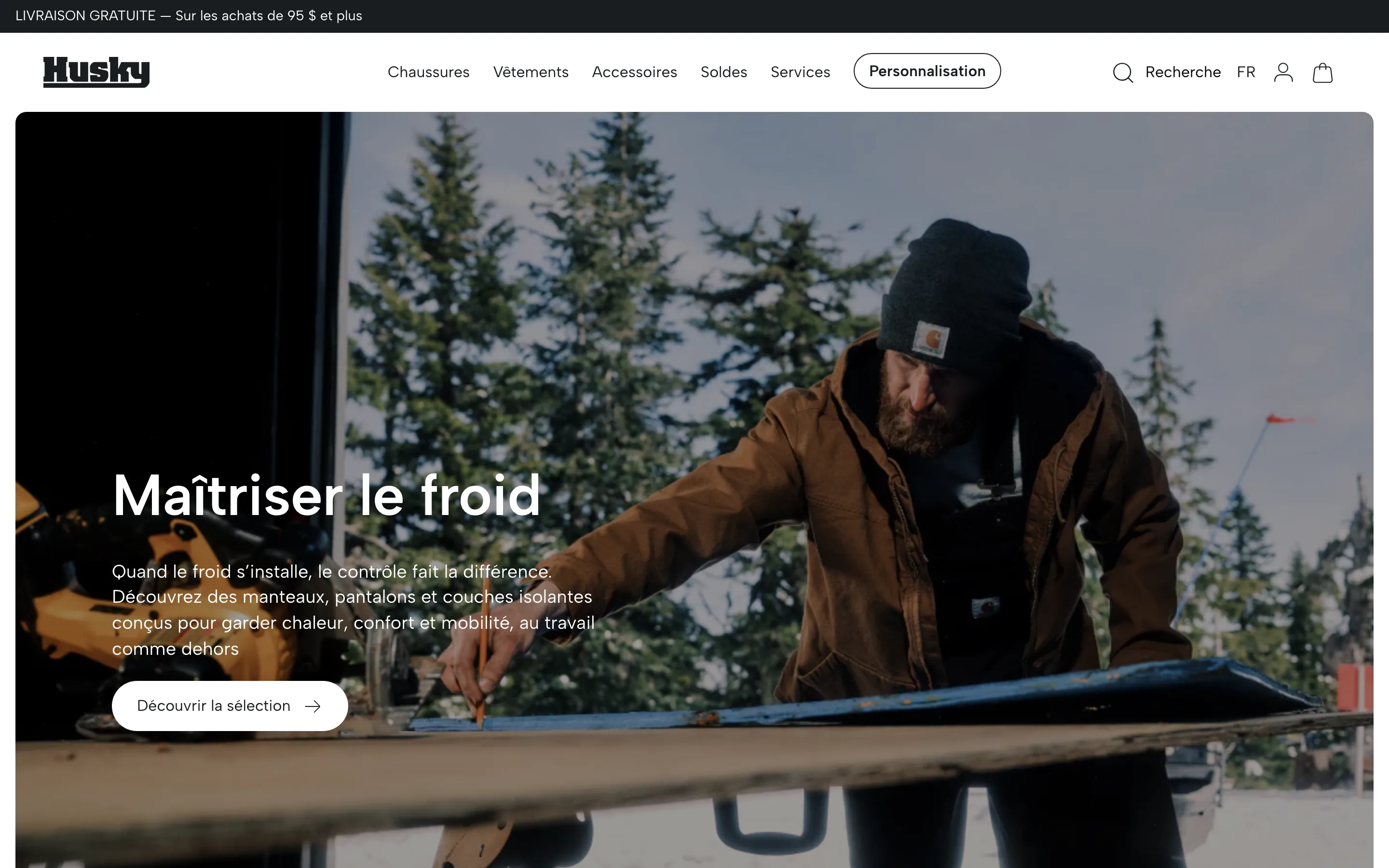 Husky Boutique storefront — unified POS and eCommerce