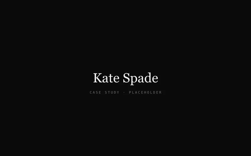 Étude de cas Kate Spade — commerce de détail de luxe mondial